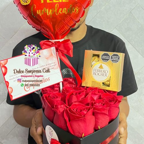 Corazon pequeño con chocolates