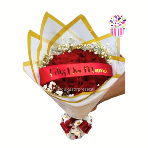 bouuqet rosas rojas