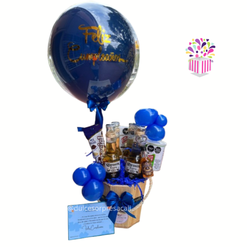 ancheta cerveza coronitas globo burbuja para papa