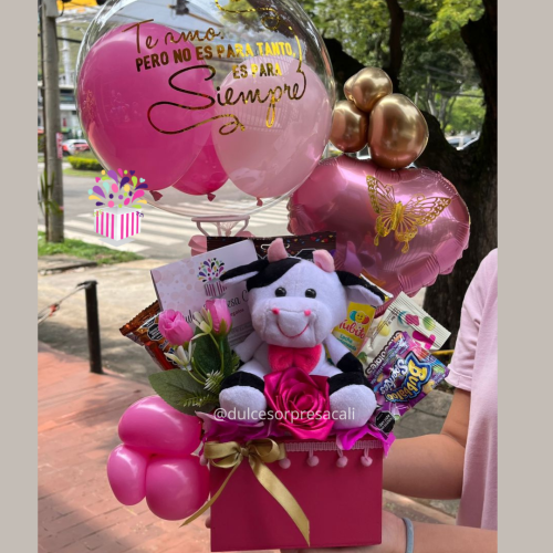 Anchetas dulceras, sorpresas para enamorar envios a domicilio cali flores, rosas, peluches floristerías en cali detalles a domicilio