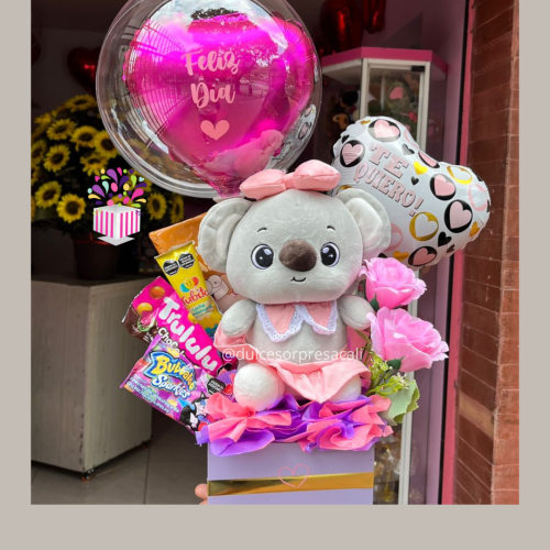 Anchetas dulceras, sorpresas para enamorar envios a domicilio cali flores, rosas, peluches floristerías en cali detalles a domicilio